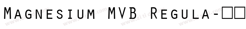 Magnesium MVB Regula字体转换